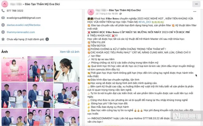 Giật mình với “lò” đào tạo chuyên gia thẩm mỹ: Vài tháng vững tay nghề