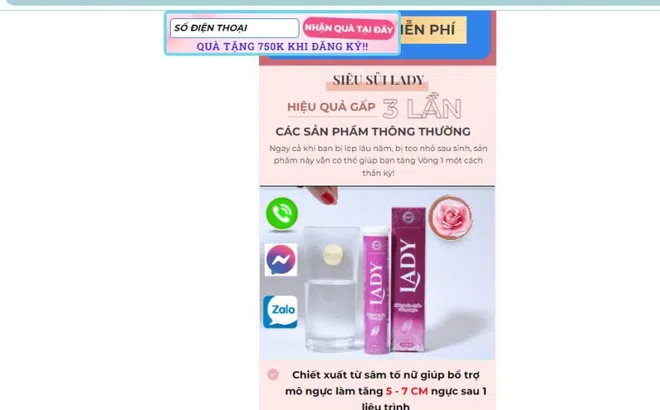 “Loạn” quảng cáo thực phẩm bảo vệ sức khoẻ - Bài 1: Điểm mặt Bình vị Thái Minh, viên sủi Lady, Tố ngọc hoàn plus, Trinh nữ hoàng cung Crilin