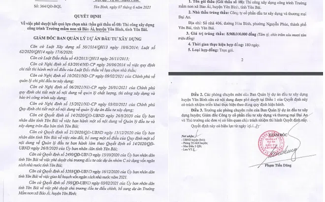 Yên Bái: Chủ đầu tư “im lặng” trước dấu hiệu sai phạm của nhà thầu Đại An
