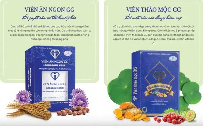 Cảnh báo sản phẩm TPBVSK viên ăn ngon GG và viên thảo mộc GG đang vi phạm quảng cáo