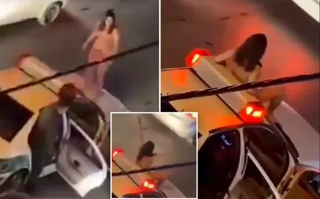 Clip: Người phụ nữ khỏa thân trèo lên xe cảnh sát, phản đối luật trang phục khắc nghiệt ở Iran