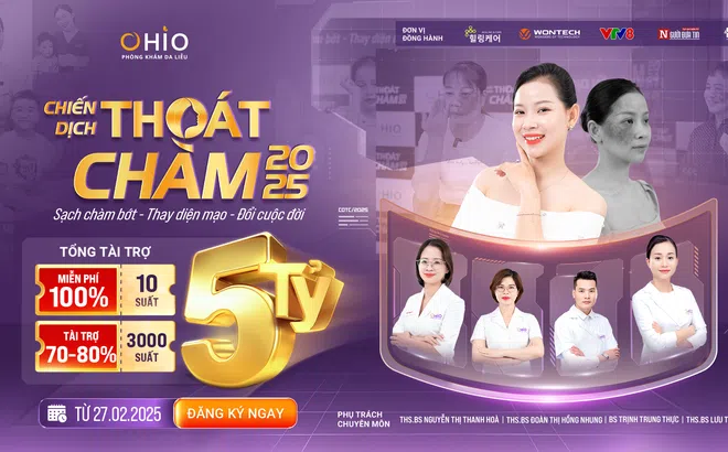 Chiến dịch “Thoát Chàm 2025”: Hỗ trợ lên đến 100% chi phí điều trị cho người bị chàm bớt