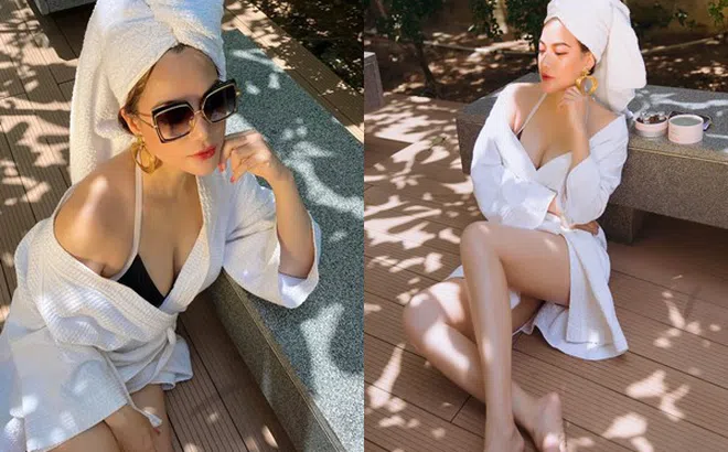 Hiếm khi mặc bikini, U40 Trương Ngọc Ánh hút mắt với vòng 1 quyến rũ