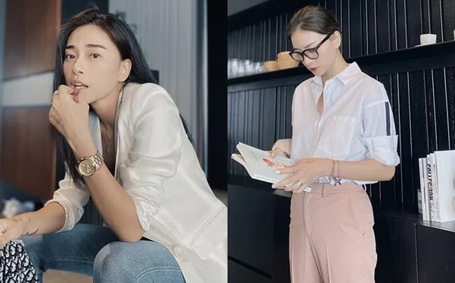 Chỉ một gam màu trắng đơn giản, style công sở của Ngô Thanh Vân vẫn cực bắt trend thời thượng